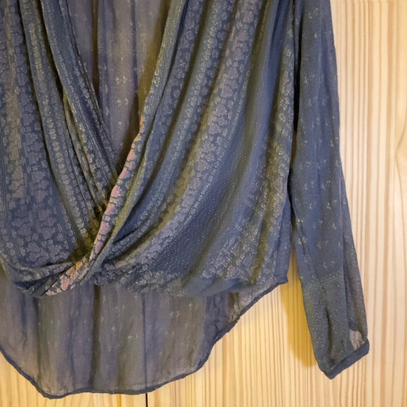 ❌ FINAL B4 RELIST ❌ Free People Long Sleeves Flowy Twist Blouse - Picture 5 of 5